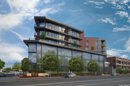 Image of Real estate firm begins marketing office space in upscale Broadway development